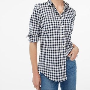 NWT J. CREW FACTORY LIGHTWEIGHT COTTON LONG SLEEVE BOY FIT SHIRT